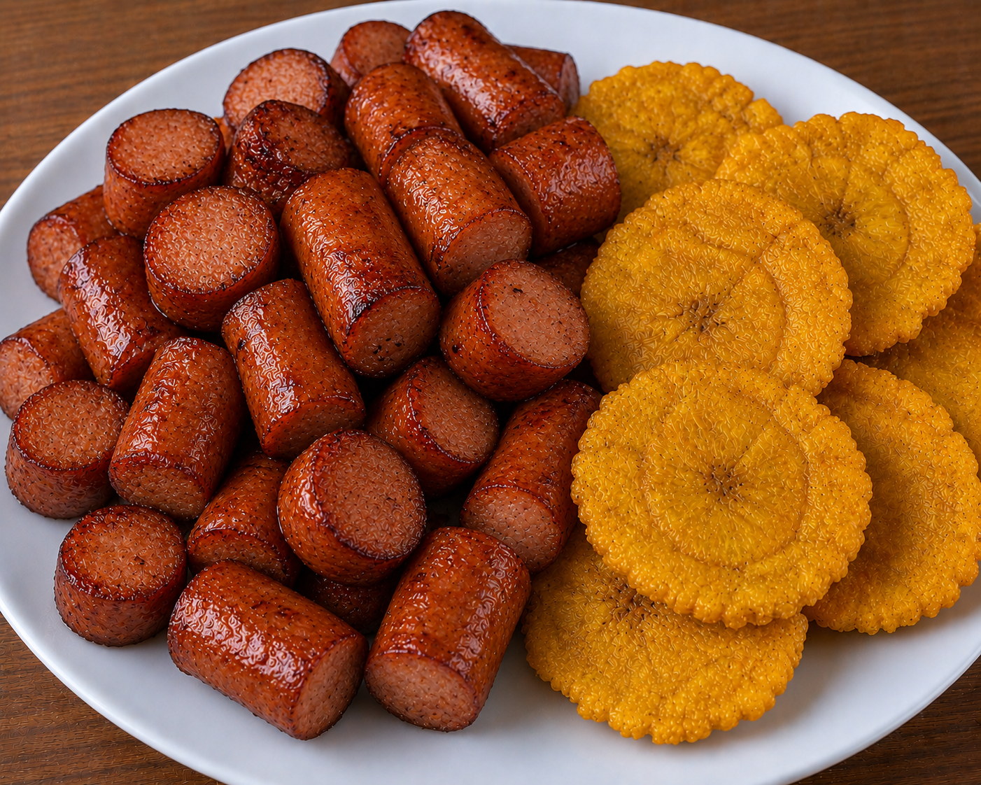 Longaniza con Tostones